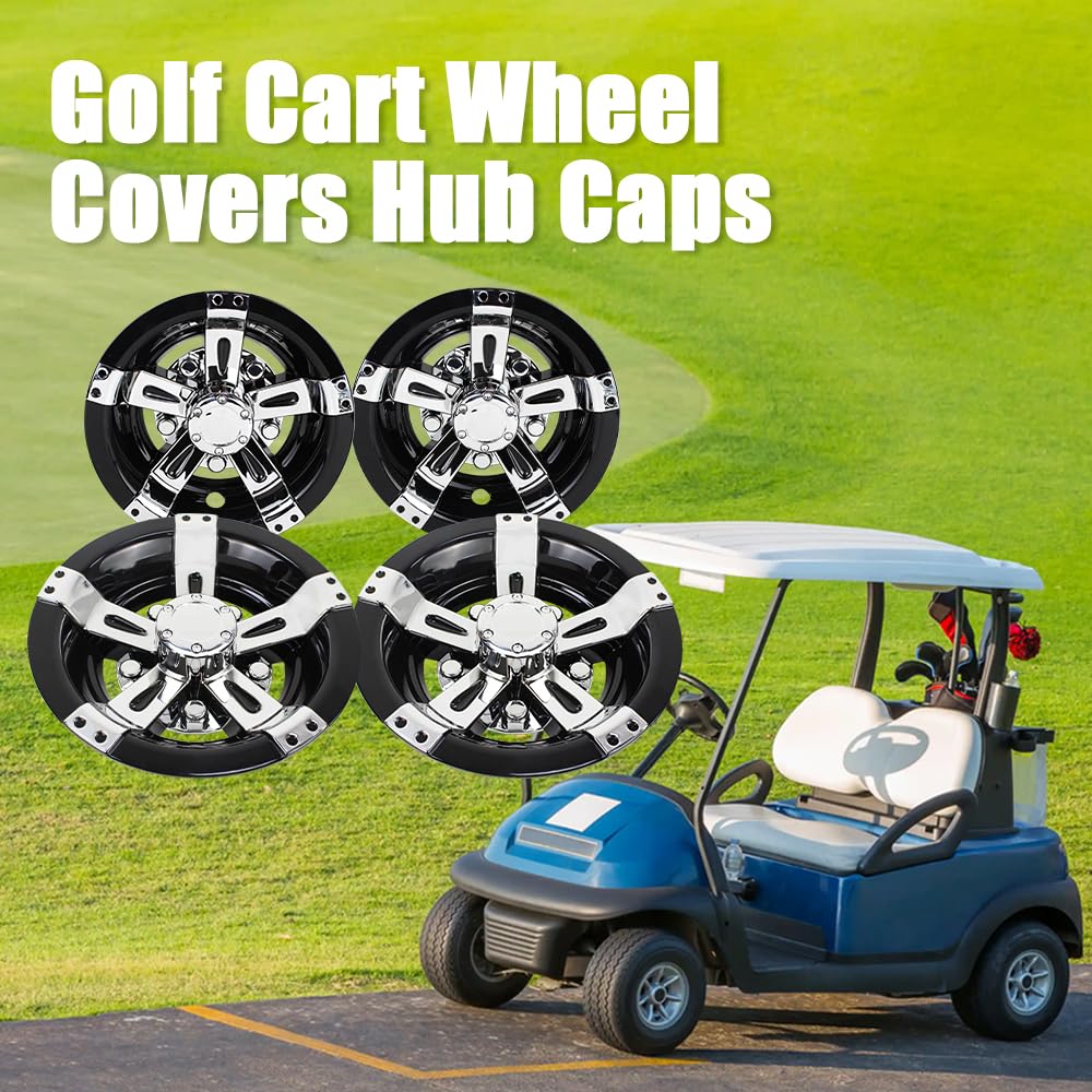 Amazon.com: 8 inch Center Caps Wheel Covers Chrome and Black